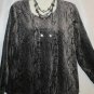 Women's Animal Print Sweater w/Attached Shell, Sz XL, Morning Bleu, $13.99, Cutr