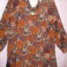 Women's Plus Size Print  Blouse Top, Jaclyn Smith, Sz 24W  $13.99, Awesome Top
