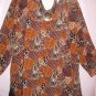 Women's Plus Size Print Blouse Top, Jaclyn Smith, Sz 24W $13.99, Awesome Top