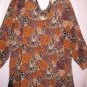 Women's Plus Size Print Blouse Top, Jaclyn Smith, Sz 24W $13.99, Awesome Top