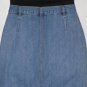 Women's Long Blue Denim Animal Print Skirt, Sz 16, Bill Blass, $17.99, Unique