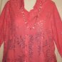 Women's Long Sleeve Blouse Top, Sag Harbor, Sz 14P, $13.99, Must See