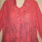 Women's Long Sleeve Blouse Top, Sag Harbor, Sz 14P, $13.99, Must See