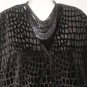 Women's Black Velour Sweater Jacket, 2pc Set, Nouveau Monde, Sz L/XL, $16.99