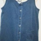 Women's Long Blue Denim Jumper Dress, Sz L, Directives, $15.99, Real Quality