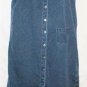 Women's Long Blue Denim Jumper Dress, Sz L, Directives, $15.99, Real Quality