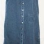 Women's Long Blue Denim Jumper Dress, Sz L, Directives, $15.99, Real Quality