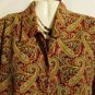 Women's Green Pink Paisley Print Blouse Top, Sz.16, ClaudiaRichard, $13.99