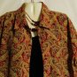 Women's Green Pink Paisley Print Blouse Top, Sz.16, ClaudiaRichard, $13.99