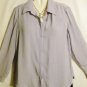 Women's Sheer Metallic Shadow Print  Blouse Top,  Sz L, Jordan, $12.99, Fabulous