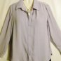 Women's Sheer Metallic Shadow Print  Blouse Top,  Sz L, Jordan, $12.99, Fabulous