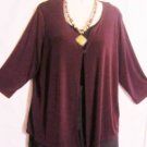 Women's Plus Size 3/4 Sleeve Slinky Knit Sweater, Sz 1X, $12.99, Nice Quality