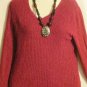 Women's Long Sleeve Vee Neck Sweater, Croft & Barrow, Sz XL, $12.99