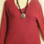 Women's Long Sleeve Vee Neck Sweater, Croft & Barrow, Sz XL, $12.99