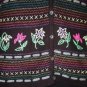Women's Black Knit Print Sweater Vest, Koret, Sz M, $13.99, Cute