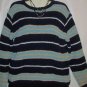Women's Long Sleeve Blue Striped Sweater, SML Sport, Sz XL, $12.99