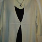 Women's Ivory Knit 3/4 Sweater, George, Sz XL, $11.99, Excellent Quality