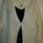 Women's Ivory Knit 3/4 Sweater, George, Sz XL, $11.99, Excellent Quality