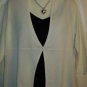 Women's Ivory Knit 3/4 Sweater, George, Sz XL, $11.99, Excellent Quality