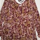 Women's Plus Size Print Blouse Top, Details, Sz 2X, $13.99, Great Top