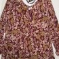 Women's Plus Size Print Blouse Top, Details, Sz 2X, $13.99, Great Top