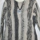 Women's Long Sleeve Animal Print Sweater, C.M. Shapes, Sz L, $12.99, Awesome