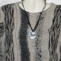 Women's Long Sleeve Animal Print Sweater, C.M. Shapes, Sz L, $12.99, Awesome