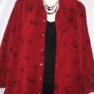Women's Red Black Print Jacket Top, Chico's, Sz 2(M), $16.99,  Cute
