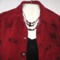 Women's Red Black Print Jacket Top, Chico's, Sz 2(M), $16.99,  Cute