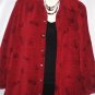 Women's Red Black Print Jacket Top, Chico's, Sz 2(M), $16.99,  Cute
