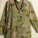 Women's Long Sleeve Green Jacket Top, Bedford Fair, Sz 16,  $14.99, NiceQuality