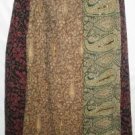 Women's Burgundy Beige A-Line Wrap Skirt, White Stag, Sz L(12-14), $18.99, New!