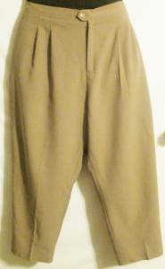Women's Short Plus Size Tan Pants, Sz 24W, Lee David Collection, $12.99, Awesome