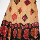 Women's Long Print Boho Skirt w/ Sequins, Sz. 10,  $10.99, Turkey Print
