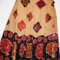 Women's Long Print Boho Skirt w/ Sequins, Sz. 10, $10.99, Turkey Print