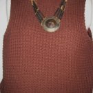 Women's Sleeveless Mock Turtleneck Knit Sweater Shell, CW, Sz L, $12.99, Awesome