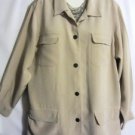 Women's Long Sleeve Beige Silk Jacket, Rafaella, Sz 16,  $15.99, Great Quality