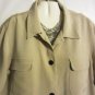 Women's Long Sleeve Beige Silk Jacket, Rafaella, Sz 16, $15.99, Great Quality