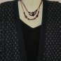 Women's Long Sleeve Blue White Red Cotton Sweater, Isle of Cotton, Sz L, $12.99