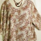 Women's Plus Size 3/4 Sleeve Knit Top, Kim Rogers Woman , Sz 3X, $12.99, Nice