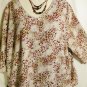 Women's Plus Size 3/4 Sleeve Knit Top, Kim Rogers Woman , Sz 3X, $12.99, Nice