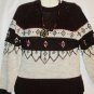Women's Crew Neck Print Sweater, Youngbloods, Sz L, $12.99, Warm and Pretty