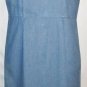 Women's Long Petite Sleeveless  Blue Denim Dress, Sz 10P, $14.99, Cute