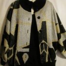 Women's Long Sleeve Black Metallic Knit Sweater, I.B. Diffusion, Sz L, $24.99,