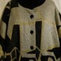 Women's Long Sleeve Black Metallic Knit Sweater, I.B. Diffusion, Sz L, $24.99,