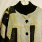 Women's Long Sleeve Black Metallic Knit Sweater, I.B. Diffusion, Sz L, $24.99,