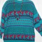 Women's Plus Size Crew Neck Print Sweater, Cynthia J, Sz 2X,  $12.99, Pretty