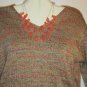Women's Plus Size Long Sleeve Vee Neck Sweater, Faded Glory, Sz 18W/20W, $13.99
