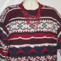 Women's Crew Neck Print Sweater, Sz L, Huntington Ridge, $12.99, Quality