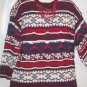 Women's Crew Neck Print Sweater, Sz L, Huntington Ridge, $12.99, Quality